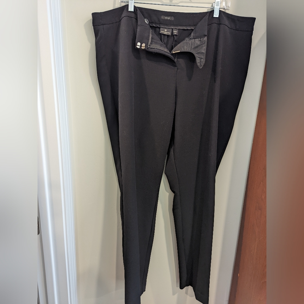 Black Dress Slack pants 20 wl Slim Leg Worthington Women